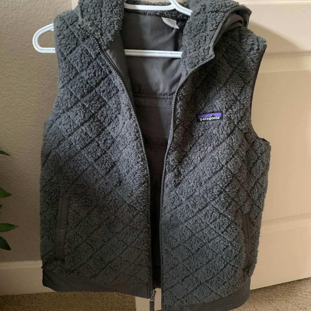 Patagonia hooded vest , never worn , perfect condition